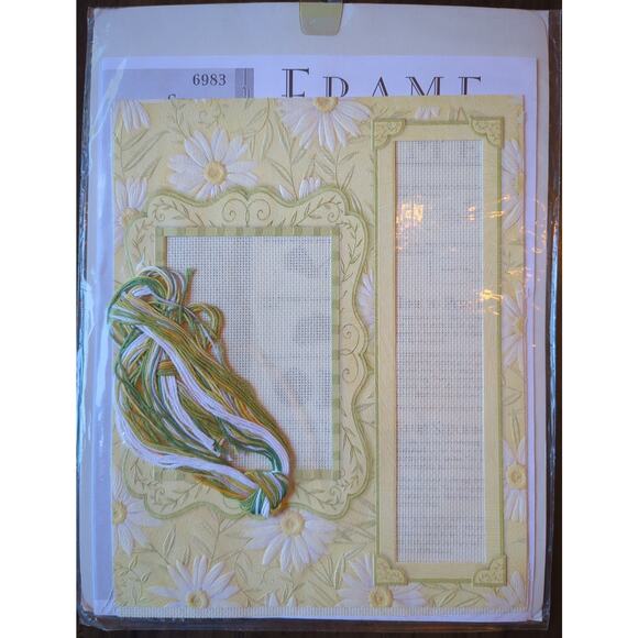 Dimensions Cross Stitch Kit #6983 Sunshine Welcome Frame a Name new old stock - Picture 4 of 4